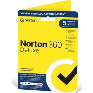 Norton 360 Deluxe 2020 - 5 Apparaten - 1 Jaar - 50GB - Nederlands - Windows/MAC/Android/iOS Download