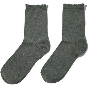 Pieces dames sokken 1-pack - Glitter -onezise - DS17078534 - Groen.