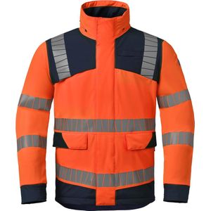 HAVEP Parka High Vis 50423 - Fluo Oranje/Indigo Blauw - M