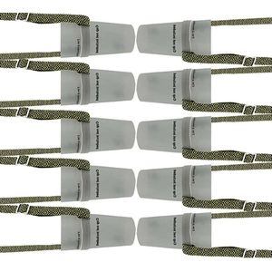 Bekerhouder Festival Sleutelkoord Verstelbare Schouderriem - Herbruikbare Bekerhouder voor Bier Mokken Flesjes - Carnaval Concerten Sporten Boot Accessories - 10 Pack (Geel) Bekerhouder Festival