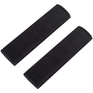 EXCITAT Schoudervullingen - Gordelbeschermers - Verwijderbaar - Geschikt voor auto's, SUV's, vrachtwagens en bussen - Zwart - 25*7cm