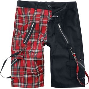 Banned Ledgend Heren Korte broek - zwart/rood - M