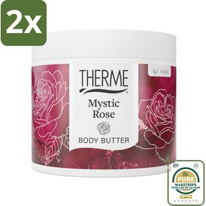 Therme - Mystic Rose - Bodybutter - Hydraterend - Verzorgend - 225gr - Voordeelverpakking - 2 stuks - Roze geur - Veganistische body butter