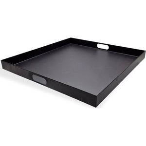 Metalen Dienblad - Zwart - Vierkant - 60 x 60cm - Stevig dienblad