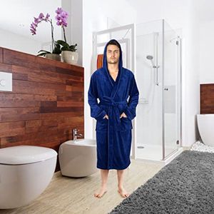 Luxe Heren Ochtendjas met Capuchon | Super Zachte Fleece Badjas | Comfortabele Loungewear en Nachtkleding
