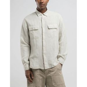 Replay - Chemise - Lichtgroen - Linnen - Heren