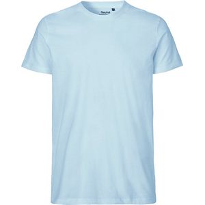 Fairtrade Men´s Fit T-Shirt met ronde hals Light Blue - S