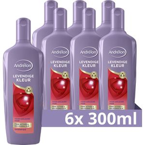 Andrélon Levendige Kleur Shampoo - 6 x 300 ml - Voordeelverpakking