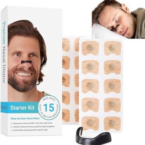 Magnetische Neusspreider - Magnetische Neusstrips voor extra adem & betere prestaties met sporten - Neusspreider - Anti Snurk Neusspreider - 15 Days Starter Kit