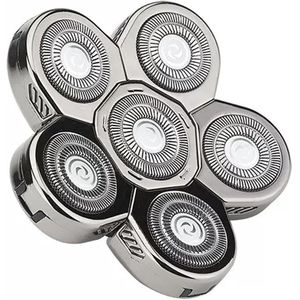 TRANKIELO® - Vervangende meskop voor elektrische scheerapparaten – 6D scheermesjes – Universeel en eenvoudig te reinigen