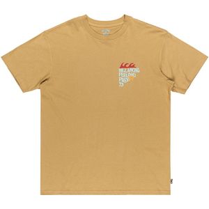 Billabong - T-shirt Twin Fin - Kaki - Korte Mouwen - 100% Katoen