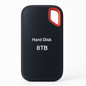 Externe harde schijf 8 TB - SSD - USB-C 3.1 - Lichtgewicht model - Lumitex