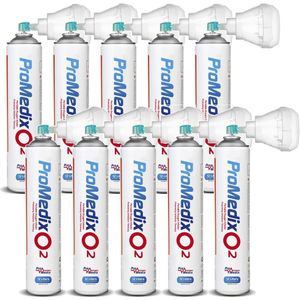 Promedix PR-994 - Draagbare Zuurstofinhalator - 12L - 99,4% O2 - Set van 10 stuks