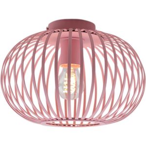 Olucia Lieve - Plafondlamp - Roze - E27