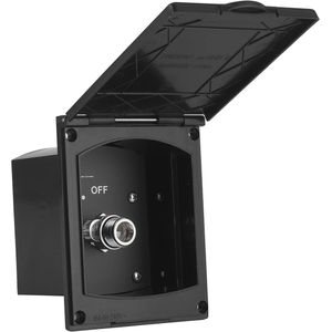 Waterafvoervak voor RV, 1/2 Inch Buitendouche Cabine Snelkoppeling Verswatertanks Inlaat en Uitlaatpoort Zonder Doucheslang/Kop voor RV Boot Caravan Onderdelen