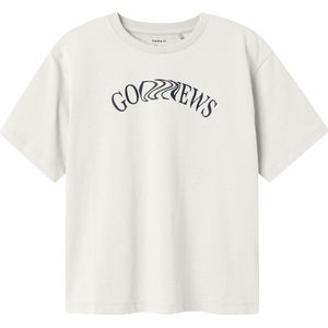 NAME IT - NKMNEVIN SS NREG TOP - Ecru - Jongens T-shirt