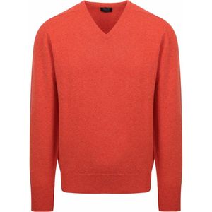 William Lockie Pullover Lamswol V Inferno - Maat XL - Heren - Pullovers