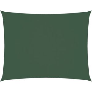 vidaXL Zonnezeil - Zonnezeilen - Zonnedoek - Zonnedoeken - Zonnescherm rechthoekig 3,5x5 m oxford stof donkergroen