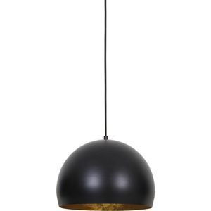 Light & Living Hanglamp Jaicey - Zwart/Goud - Ø33cm - Modern,Luxe - Hanglampen Eetkamer, Slaapkamer, Woonkamer