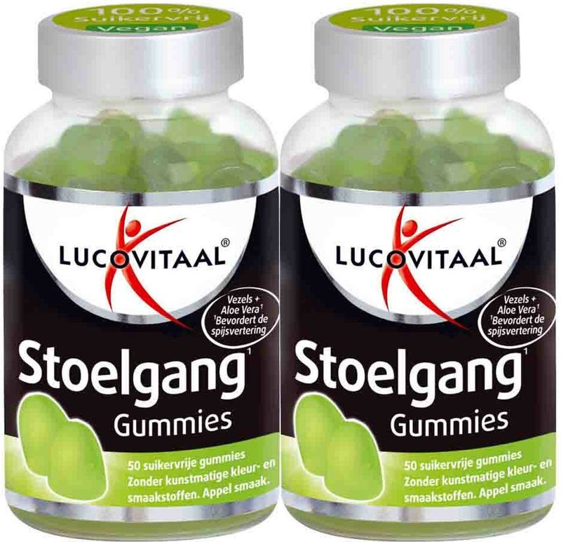 2x Lucovitaal Gummies Stoelgang 50 gummies