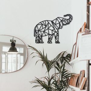 DID Olifant - Geometrisch Hout - Populier - 100cm x 76cm