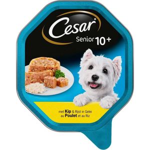 Cesar Senior 10+ - Kip/Rijst - Hondenvoer - 12 x 150 g