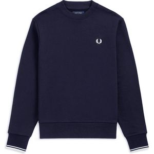 Fred Perry - Sweater Logo Navy - Heren - Maat L - Regular-fit