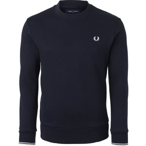 Fred Perry Crew Neck Sweatshirt Truien & Vesten Heren - Sweater - Hoodie - Vest- Blauw - Maat S