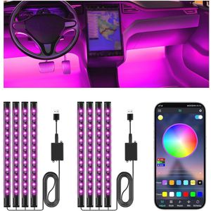 LED Binnenverlichting voor Auto - App Controle en USB Poort - Auto Accesoires en Decoratie