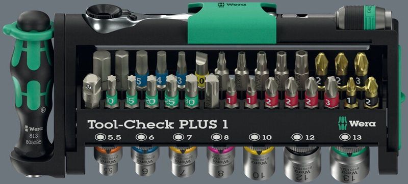 Wera - Tool-Check PLUS - 39-delig Bitset - Groen - Ergonomisch Ontwerp