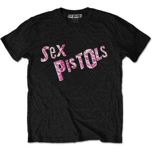 Sex Pistols - Multi-Logo Heren T-shirt - S - Zwart