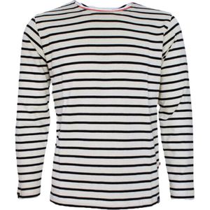 Breton Stripe Classic Natural Navy Maritiem Shirt Heren