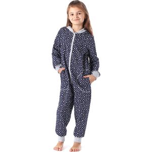 Merry Style Kinder Pyjama - ronde hals - lange mouwen - lange broek met zakken - Katoen - MS-MS10-223-PJ - Marine Sterne - 158-164