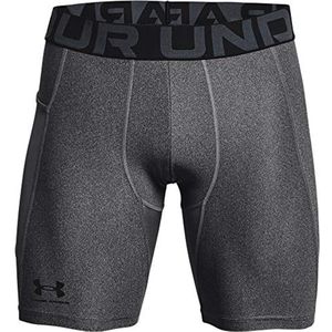 Heren Heatgear Compressie Shorts - Wit/Zwart