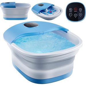 ApexArte® Voetenbad - Voetband - Voetmassage Apparaat - Wit met Blauw