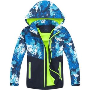 Kinderen Camouflage Softshell Jacket met Afneembare Capuchon