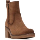 Refresh - 17303801-TAUPE - Enkellaarsjes - Bruin - Ritssluiting - Casual