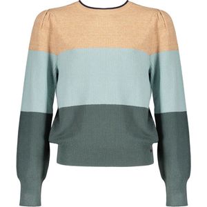 Nobell Kaia Colorblock Knitted Wear Truien & Vesten Meisjes - Sweater - Hoodie - Vest- Multi - Maat 134/140