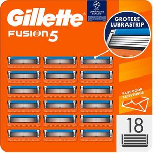 Gillette Fusion 5 Scheermesjes Voor Mannen - 18 Stuks