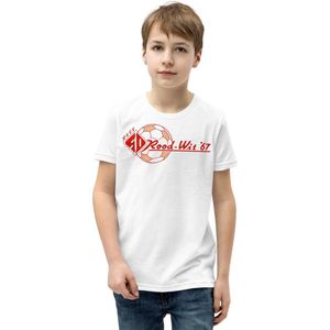 Rood Wit67 - Jongeren T-shirt met korte mouwen - White, S