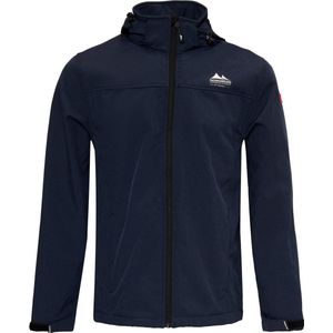 Nordberg Kjeld - Softshell Outdoor Zomerjas Heren - Dark Navy/Donkerblauw Melange - Maat L