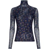 Moss Copenhagen - 19523 GINIE - Top - Blauw - Lange Mouw