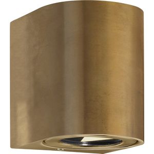 Wandlamp Buiten Tweezijdig - Messing - 10.6W - 3000K - Geïntegreerd LED - IP44 - Canto 2 - 15 jaar garantie