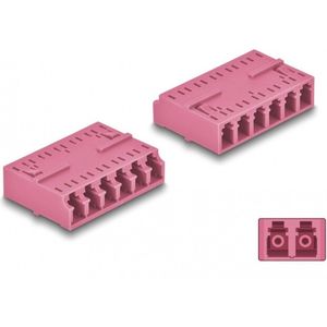 Delock - LC Hexaplex Koppeling - Violet - Plastic