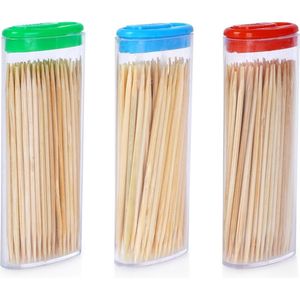 Tandenstokers Bamboe 3x80 stuks - Tandenstoker