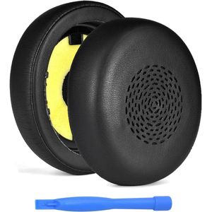 Vervangende Oorkussens voor Jabra Evolve2 75 - Comfortabele Hoofdtelefoon Earpads met Geluidsisolatie - Zwart