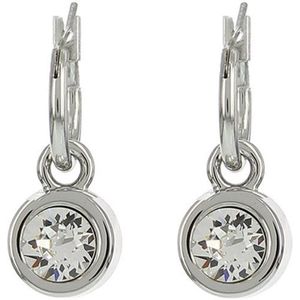 Biba Oorhangers zilver met steen Crystal