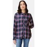 camel active Blouse gemaakt van puur viscose - Maat womenswear-XXS - Blauw Rood