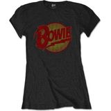 David Bowie - Diamond Dogs Vintage Dames T-shirt - XL - Zwart