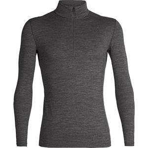 Icebreaker 200 Oasis Longsleeve Half Zip - Thermoshirt -  Heren - Merinowol -  grijs - Maat L